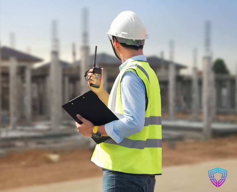 Security guard on construction site Suffolk